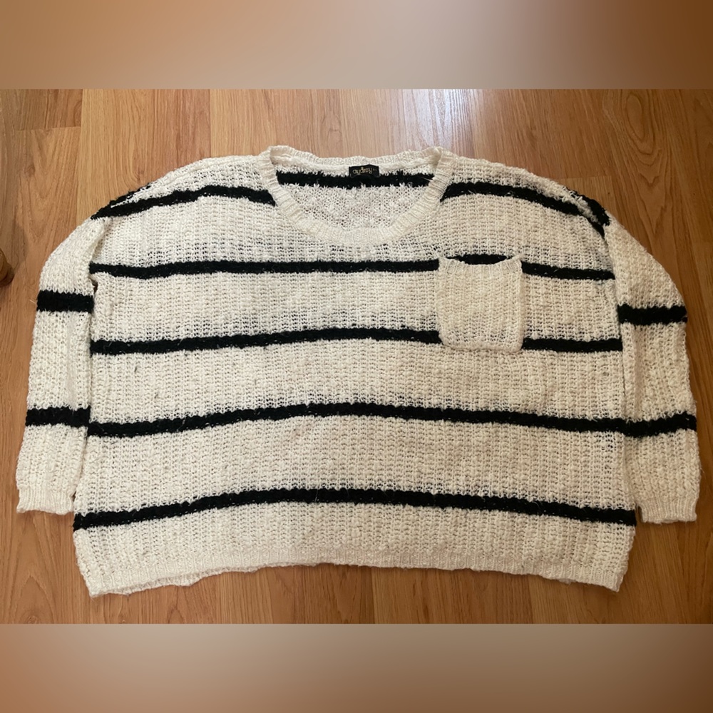 Striped Knit Sweater